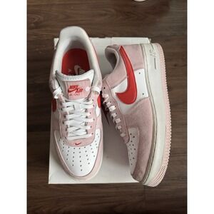 RARE SIZE 9 Nike Air Force 1 Valentine's Day Love Letter DD3384-600 AF1 ❤️✅ USED
